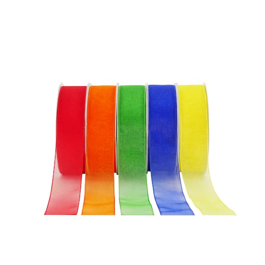 5 Color Sheer Value Pack Ribbon by Celebrate It®